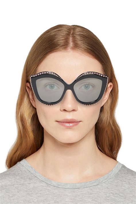 circle gucci glasses|Gucci oversized cat eye sunglasses.